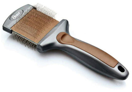 Oster Premium Flexible Double-Sided Brush – Detangling and Fluffing, Ergonomic Design