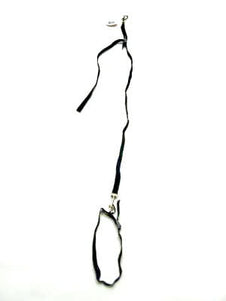 Trim Adjustable Grooming Leash – Black, 1.5cm Wide, 95cm Long, Secure Fit for Small and Medium Dogs