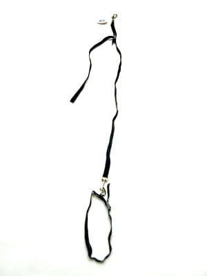 Trim Adjustable Grooming Leash – Black, 1.5cm Wide, 95cm Long, Secure Fit for Small and Medium Dogs