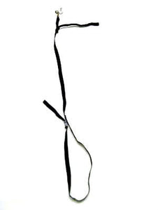 Trim Adjustable Grooming Leash – Black, Under-Belly Support, 1.5cm Wide, Secure Fit