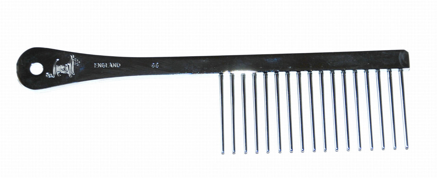 Spratts No. 66 Grooming Comb – Long, Widely Spaced Teeth for Thick Coats