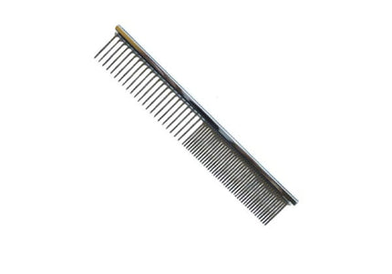 4Paws Small Metal Grooming Comb – 1.6cm Needles, 50/50 Tooth Spacing, 11.4cm Length