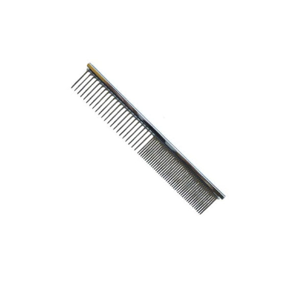 4Paws Small Metal Grooming Comb – 1.6cm Needles, 50/50 Tooth Spacing, 11.4cm Length