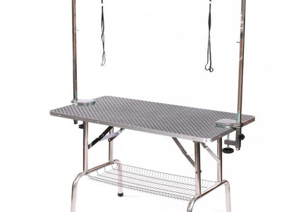 Blovi Trimming Table – Sturdy Black Tabletop 110x60cm, Fixed Height 65cm