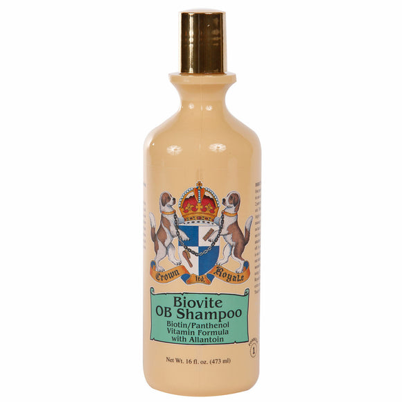 Crown Royale Biovite Shampoo Formula 1 – Biotin-Enriched Concentrate for Long, Delicate Coats, 473ml