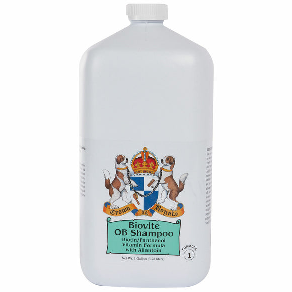 Crown Royale Biovite Shampoo Formula 1 – Biotin-Enriched Concentrate for Long, Delicate Coats, 3.8L