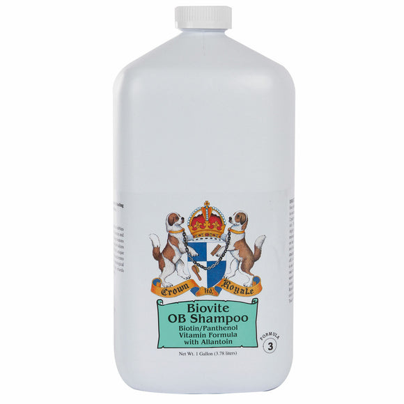 Crown Royale Biovite Shampoo Formula 3 – Biotin-Enriched Concentrate, 3.8L, Enhances Thick Fur