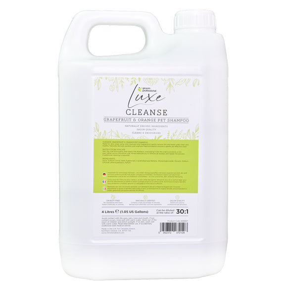 Groom Professional Luxe Cleanse Citrus Concentrated Dog and Cat Shampoo