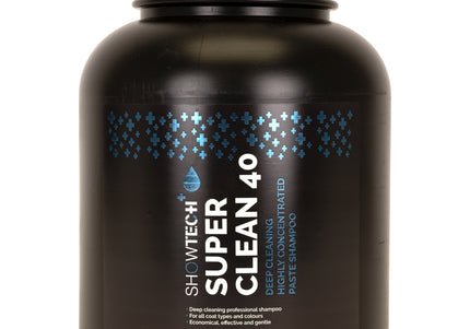 Show Tech+ Super Clean 40 Cleansing Shampoo Concentrate 1:40, 4L – Deep Cleaning Formula