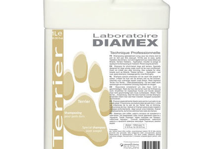 Diamex Terrier Shampoo – Concentrated Formula for Rough and Hard Coats, 1L Bottle