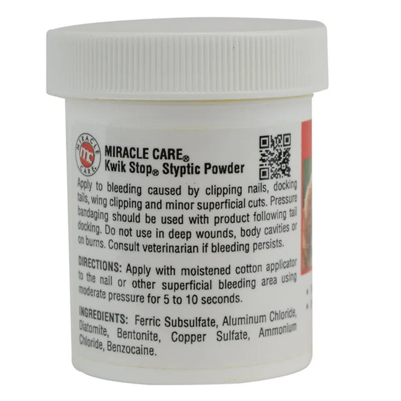 Miracle Care Kwik Stop Styptic Powder – Fast-Acting Bleeding Stopper, 42g Jar