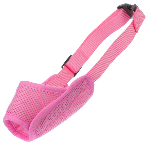 Groom Professional Mesh Muzzle Pink XXL – Breathable, Comfortable Dog Muzzle with Adjustable Fit