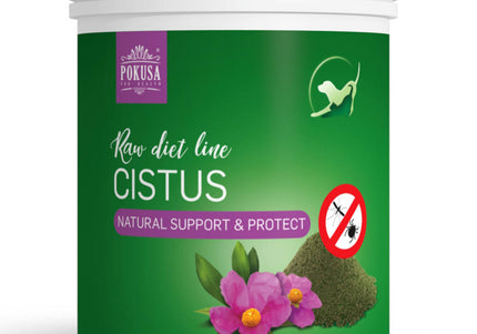 Pokusa RawDietLine Cistus Rockrose Leaf Powder – Herbal Supplement, 500g, Natural Support Formula