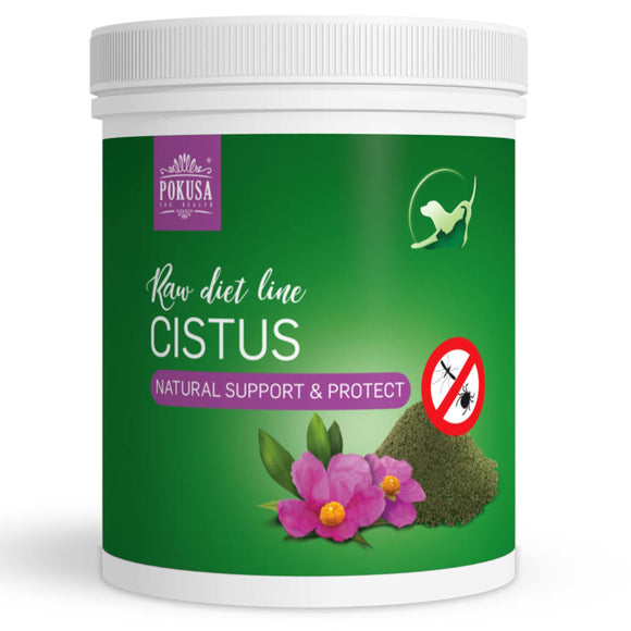 Pokusa RawDietLine Cistus Rockrose Leaf Powder – Herbal Supplement, 500g, Natural Support Formula