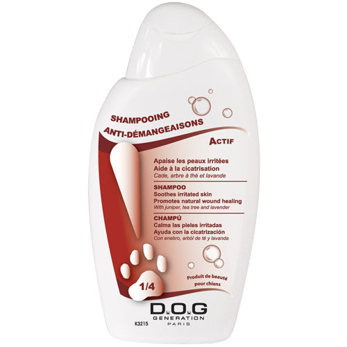 Dog Generation Anti-Itching Shampoo – Concentrated 1:4 Formula, 250ml, Soothes Sensitive Skin