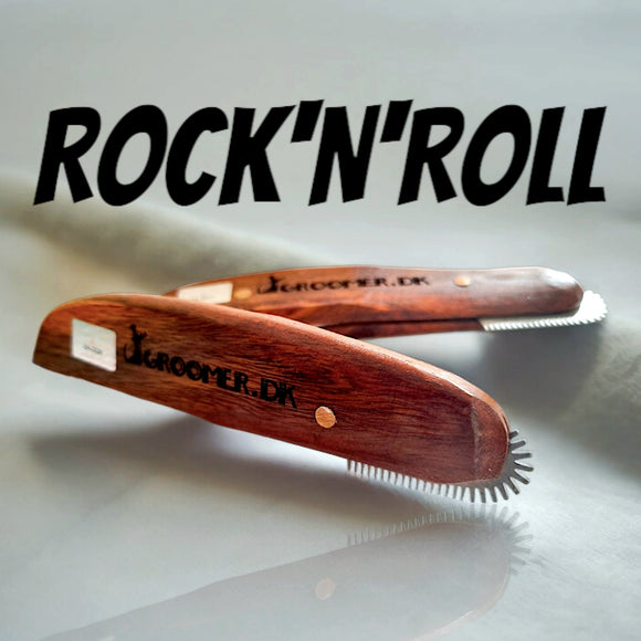Groomer.dk Rock'N'Roll Revolution Stripping Knife Left – Rounded Teeth, Ergonomic Left-Handed Design