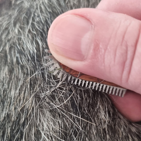 Groomer.dk Rock'N'Roll Revolution Stripping Knife Left – Rounded Teeth, Ergonomic Left-Handed Design