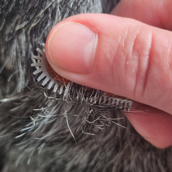 Groomer.dk Rock'N'Roll Revolution Stripping Knife Left – Rounded Teeth, Ergonomic Left-Handed Design