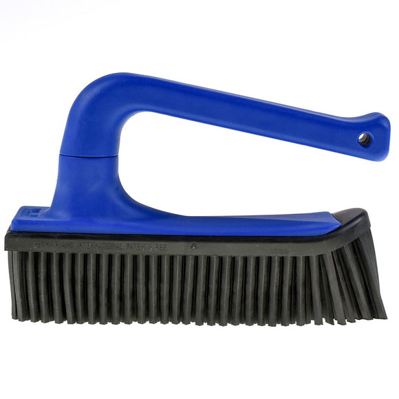 V7 Hand-Held Rubber Brush and Dustpan – Innovative Red Cleaning Duo, Ergonomic Design