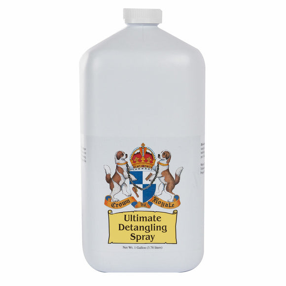 Crown Royale Ultimate Detangling Spray – Large 3.8L Bottle, Fast-Acting Coat Smoother