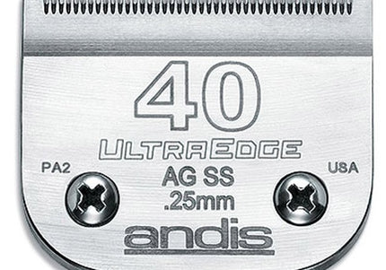 Andis UltraEdge No. 40SS Surgical Blade – 0.25mm Stainless Steel, Precision Cutting