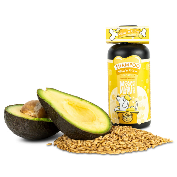 Max&Molly Wow'n Glow Shampoo 250ml – Shine-Enhancing Formula, Gentle Cleansing Action