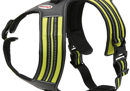 Record Action Alpi Harness Lime – Reflective, Comfortable Lime Green Dog Harness, Size Small