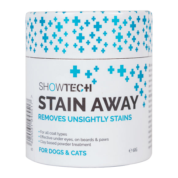 Show Tech+ Stain Away Whitening Powder 60g – Fast-Acting Formula Targets Discoloration and Stains