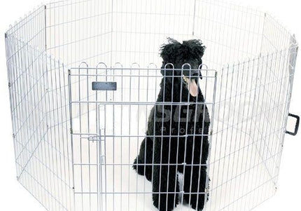 Show Tech X Pen Metal Puppy Playpen – 91cm Height, 8-Panel Durable Dog Fence