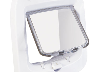 PetSafe Microchip Cat Flap – Automatic and Manual Entry, Secure White Door