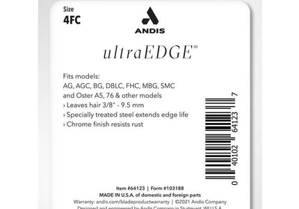 Andis Snap-On Steel Blade No. 4 – Precision 9.5mm Clipper Attachment, Durable Design