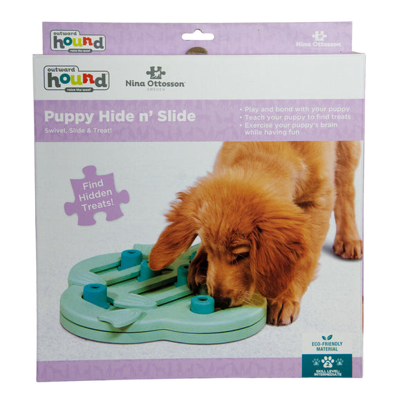Nina Ottosson Puppy Hide N' Slide Level 2 – Interactive Educational Puzzle Toy, Durable Design