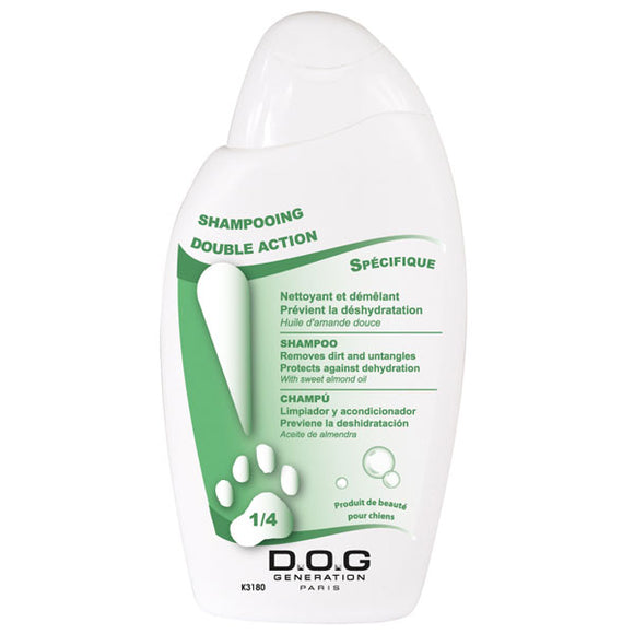 Dog Generation Double Action Shampoo and Conditioner – Concentrated 1:4 Formula, 250ml Bottle