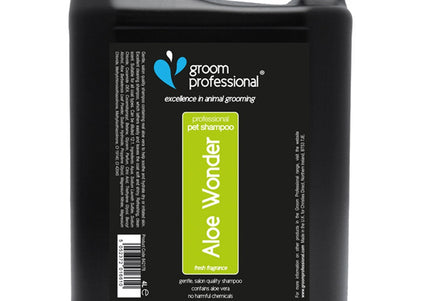 Groom Professional Aloe Wonder Shampoo – Moisturizing Aloe Formula, Soothes Dry and Irritated Skin, 4L