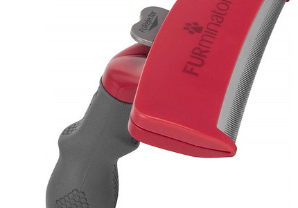 FURminator Long Hair Deshedding Tool XL – Ergonomic Stainless Steel Edge, Reduces Shedding