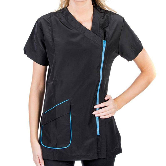 Groom Professional Modena Blue Grooming Sweatshirt – Lightweight Comfortable Apparel for Groomers