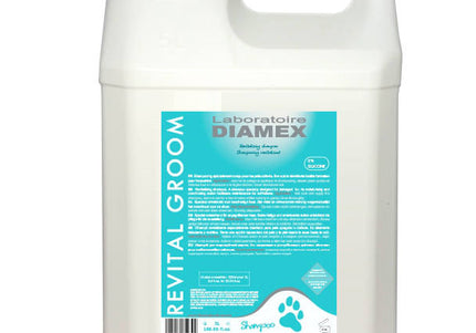 Diamex Revital Groom Rebuilding Shampoo – Concentrated 1:8 Formula for Damaged Coats, 5L