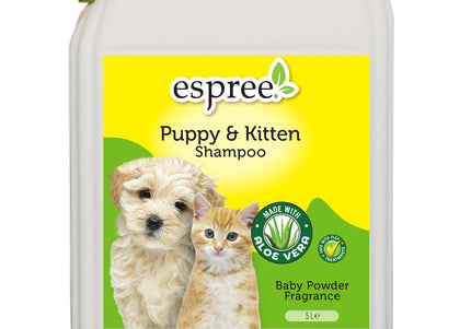 Espree Puppy & Kitten Shampoo 5L – Gentle Cleansing Formula with Mild Aloe Vera Scent