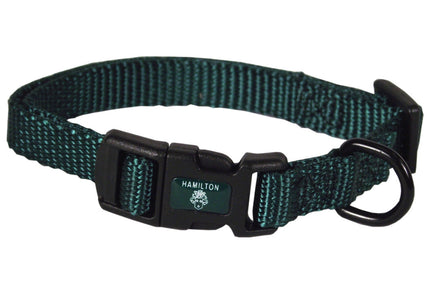 Hamilton Classic Adjustable Collar – 10mm Nylon, Smooth Fit, Black, Lightweight Design