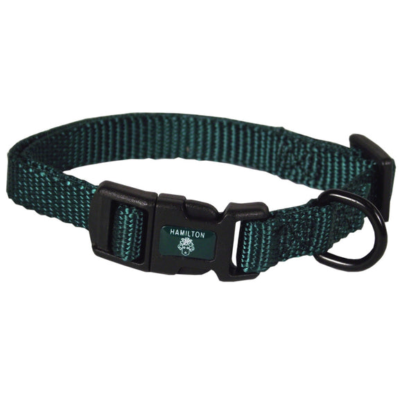 Hamilton Classic Adjustable Collar – 10mm Nylon, Smooth Fit, Black, Lightweight Design