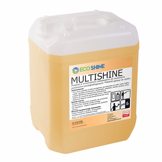 Eco Shine Multishine Universal Cleaning Solution – 5L Large-Capacity, Fast-Acting Formula for Surfaces