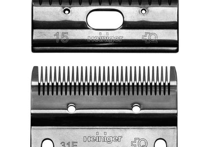 Heiniger 31F/15 Blade Set – Precision Steel Clipper Blades, 1-2mm Cutting Height