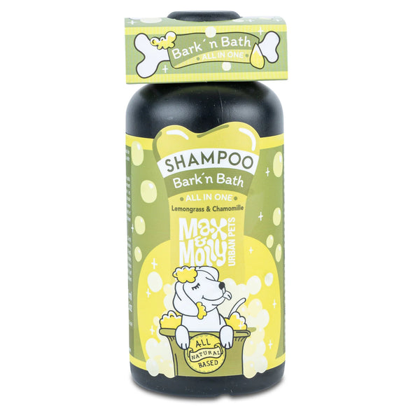 Max&Molly Bark'n Bath Shampoo 250ml – Gentle Cleansing Formula, Universal Use