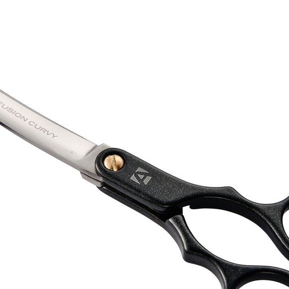 Artero Fusion Black Curvy Scissors – Lightweight 6-Inch Professional Asian Fusion Haircutting Tool