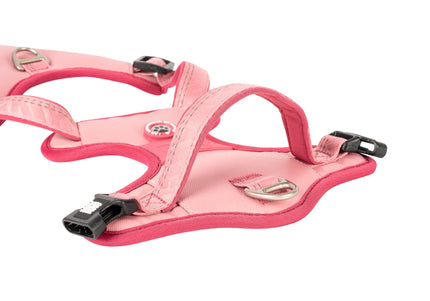 Max&Molly Matrix 2.0 Sport Harness – Adjustable QR ID Dog Harness, Pastel Pink, Small