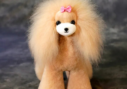 Mr. Jiang Teddy Full Body Replacement Hair – Beige with White Muzzle, Realistic Texture