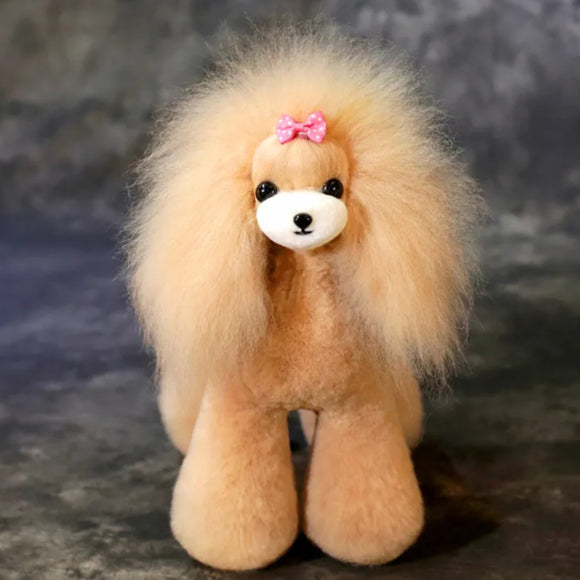 Mr. Jiang Teddy Full Body Replacement Hair – Beige with White Muzzle, Realistic Texture
