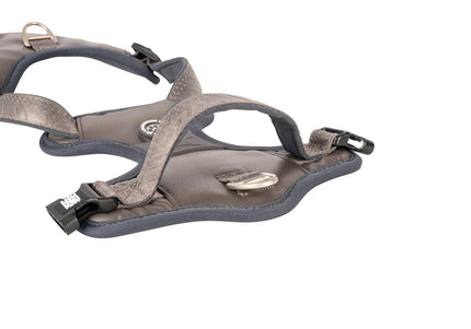 Max&Molly Matrix 2.0 Sport Harness Stone – Adjustable Gray Dog Harness with QR Tag, Large