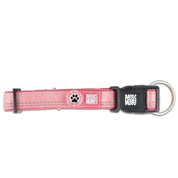 Max&Molly GOTCHA! Smart ID Matrix 2.0 Collar – QR-Enabled Dog Collar, Pastel Pink, XS, Lightweight Design