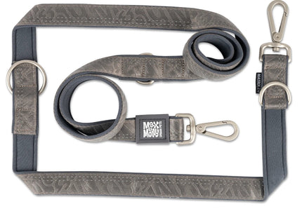Max&Molly Matrix 2.0 Multi-Function Leash – Detachable Reflective Gray Design, XS Size